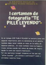 I CERTAMEN DE FOTOGRAFÍA " TE PILLÉ LEYENDO"
